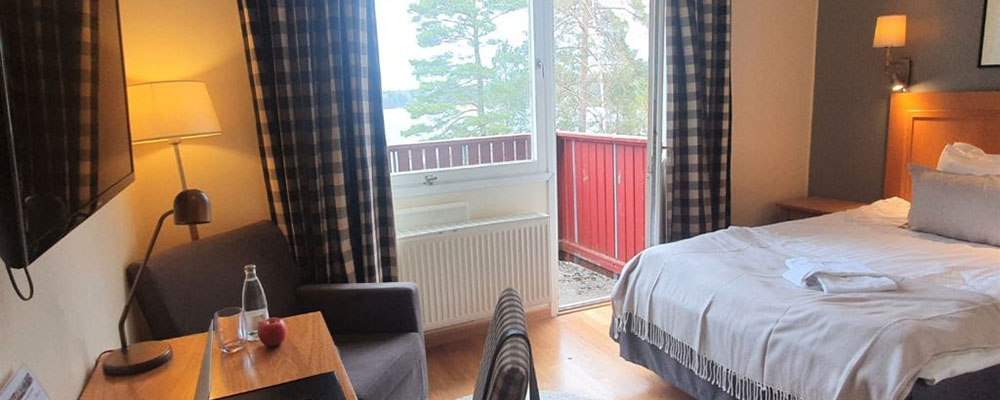 Ett av rummen på Bommersvik där denna kurs hålls